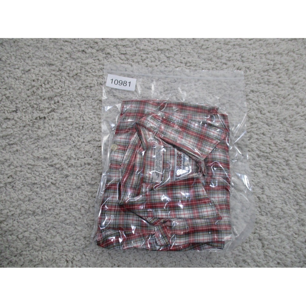 Mcgregor Shirt Mens Large Red Bagpiper Button Plaid Casual Vintage Western 80s - Picture 10 of 10